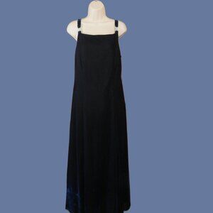 Betsy & Adam by Jaslene Metallic Navy Blue Lined Maxi Sleeveless Size 14W